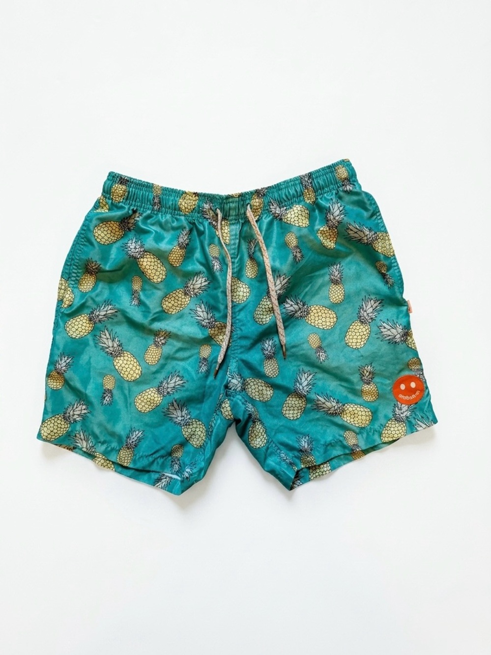 ambsn California Men’s Pineapple Swim Trunks, Size M